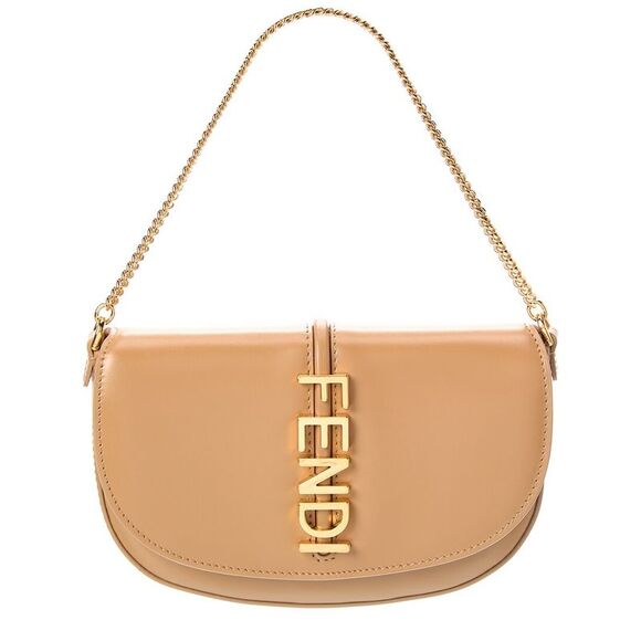 FENDI Handbags - Fendi Fendigraphy Leather Wallet On Chain, Brown